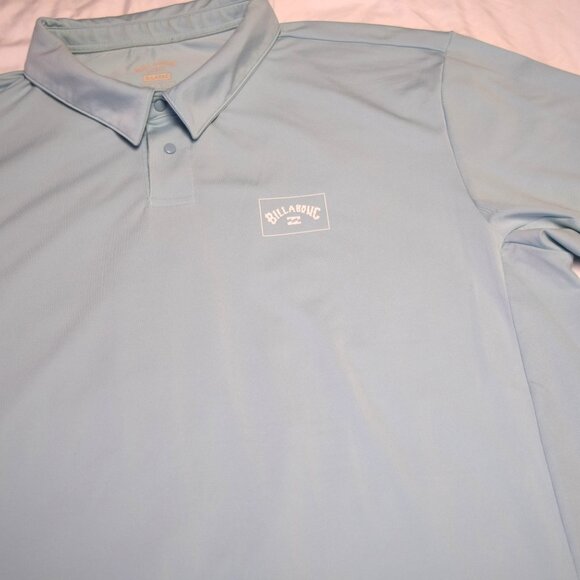 Billabong Men's Light Blue Polo Shirt - Picture 5 of 5